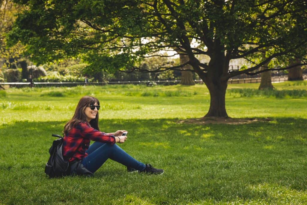 A day on the park in the concept of parks and green spaces in Greenwich.